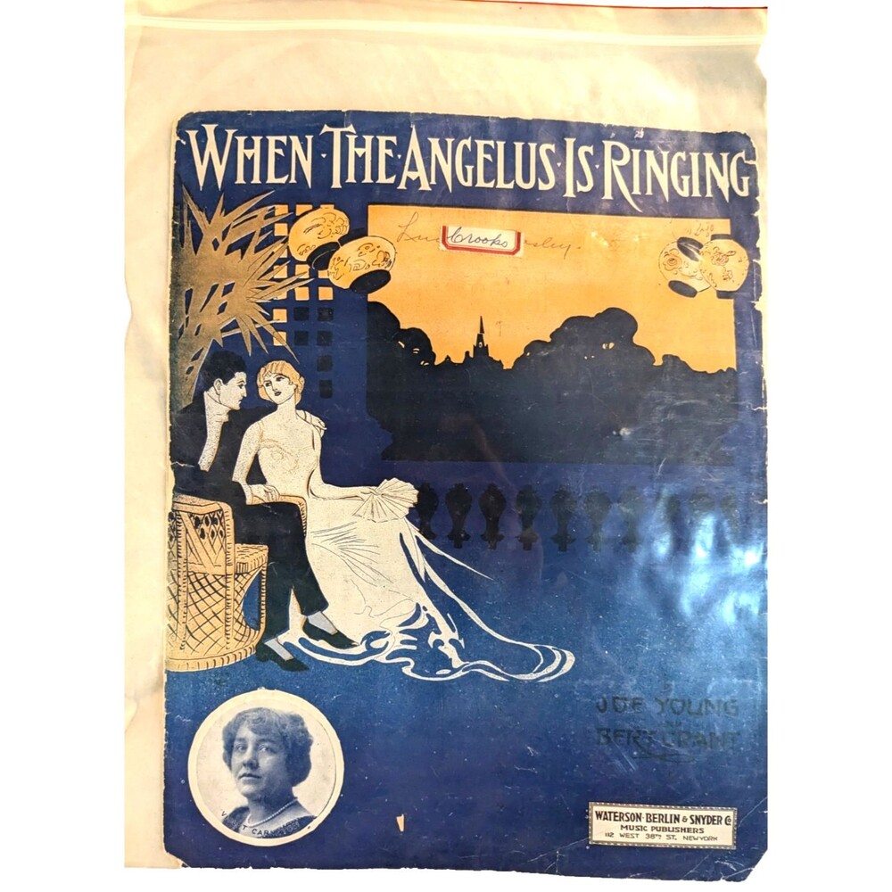 When The Angelus Is Ringing - 1914 sheet music- Joe Young, Bert Grant